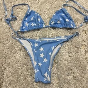 SHEIN Blue Star Bikini Set